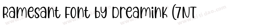 Ramesant Font by Dreamink (7NTypes)字体转换
